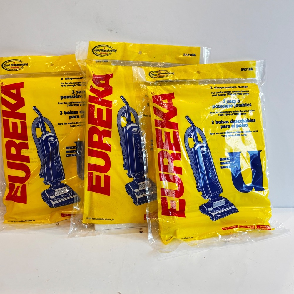 Eureka Style‎ U Vacuum Bags 54310A for 7600 7900 9000 Series Upright 3 x 3-Pack